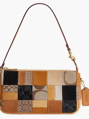 Coach Plaza Patchwork
Leather Shoulder Bag
